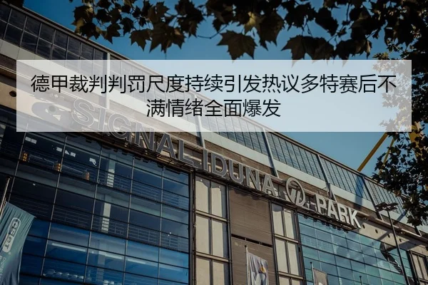 德甲裁判判罚尺度持续引发热议多特赛后不满情绪全面爆发